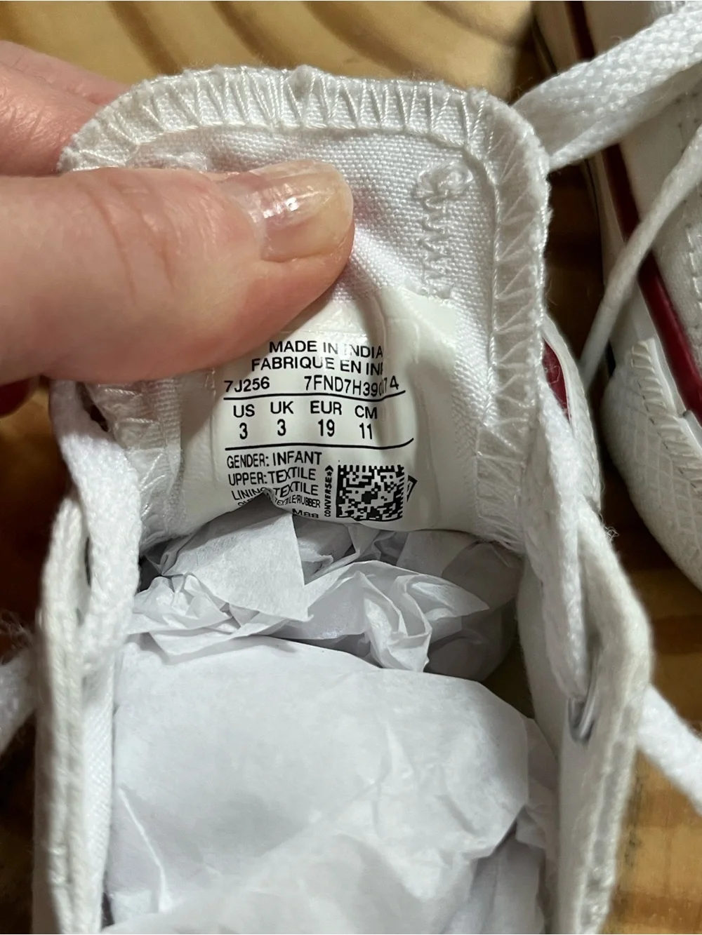 Infant Baby Converse Low Tops